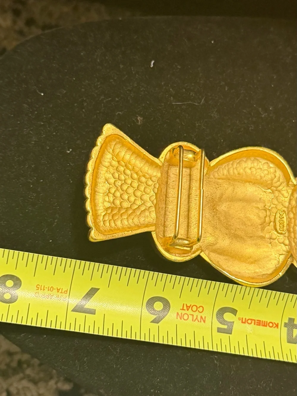 Vintage Doreen Ryan DR ©94 Gold Tone Ornate Statement Belt Buckle 1994 Rare